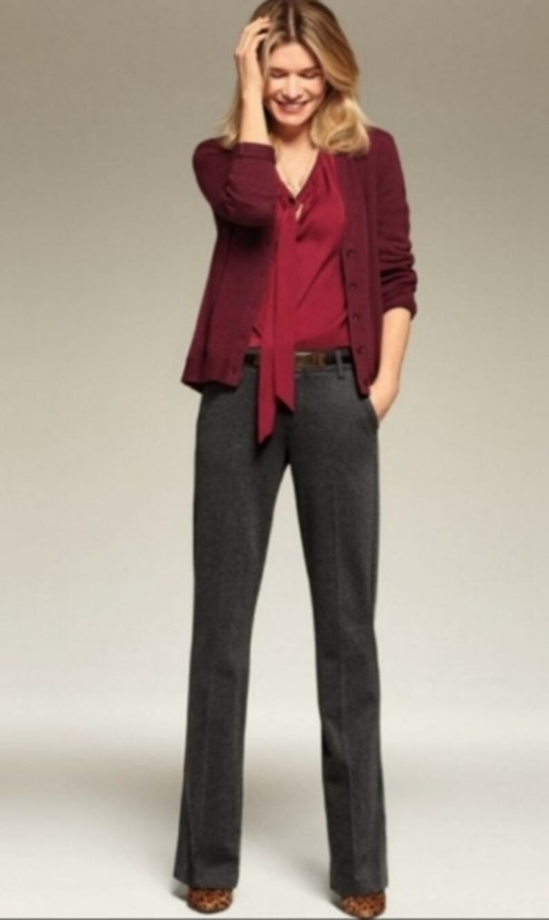 CAbi Size 2 Mid-Rise Promotion Ponte Twill Dress Trouser Pant